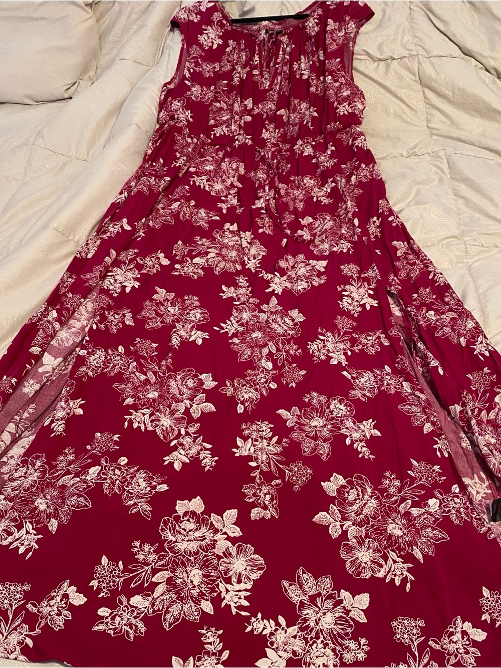 torrid Berry Red Floral Maxi Dress